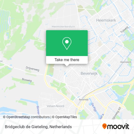 Bridgeclub de Gieteling map