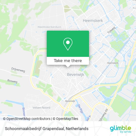 Schoonmaakbedrijf Grapendaal map