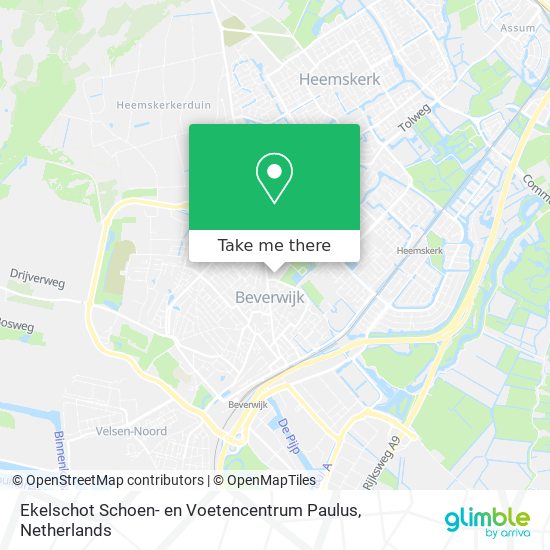 Ekelschot Schoen- en Voetencentrum Paulus map