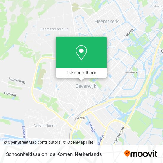 Schoonheidssalon Ida Komen map