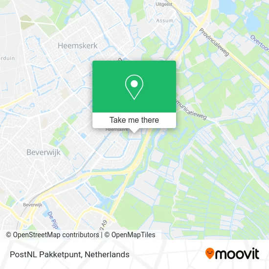 PostNL Pakketpunt map