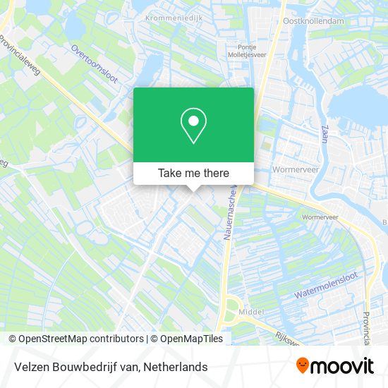 Velzen Bouwbedrijf van map