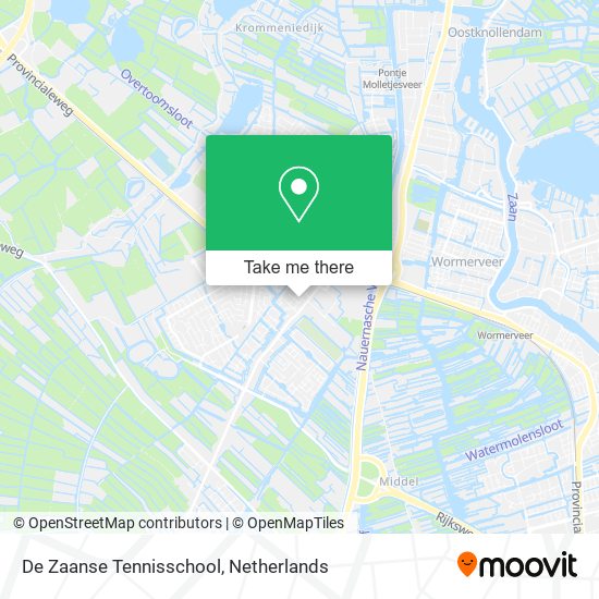 De Zaanse Tennisschool map