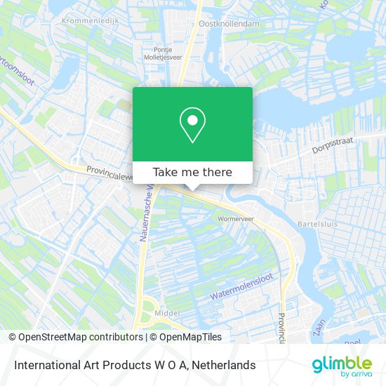 International Art Products W O A map