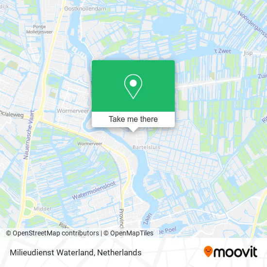 Milieudienst Waterland map