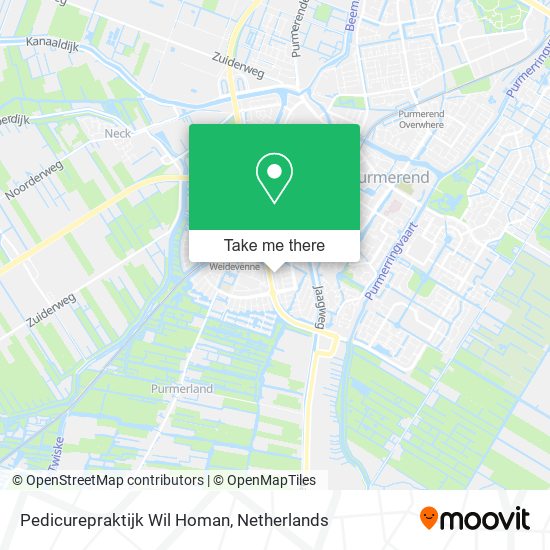 Pedicurepraktijk Wil Homan map