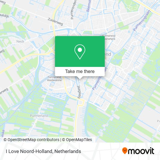 I Love Noord-Holland map