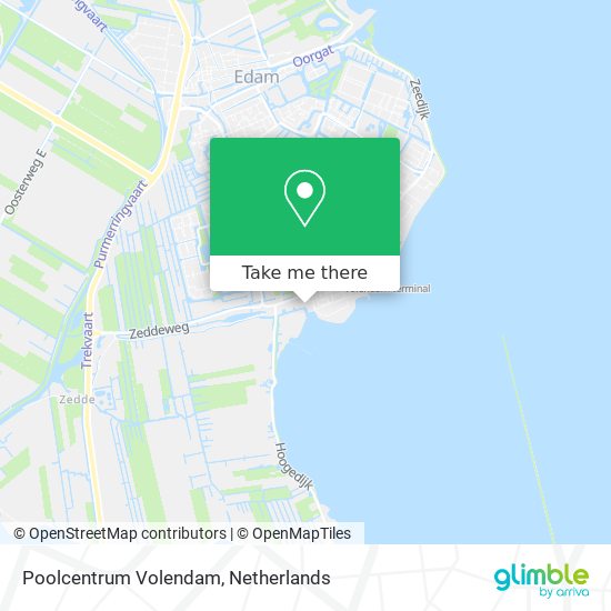 Poolcentrum Volendam map