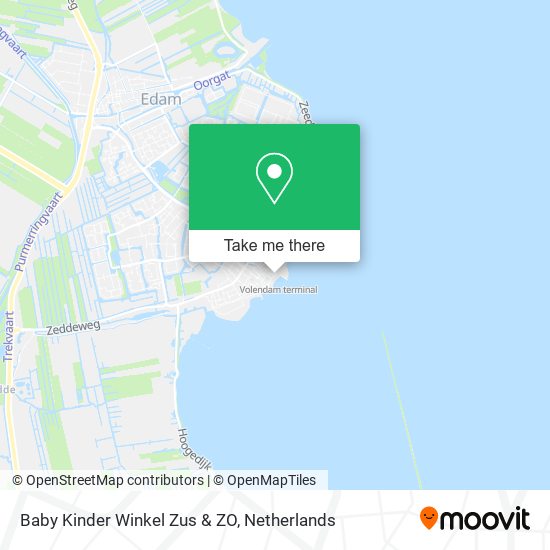 Baby Kinder Winkel Zus & ZO map