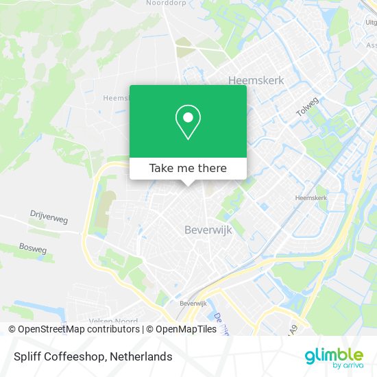 Spliff Coffeeshop map