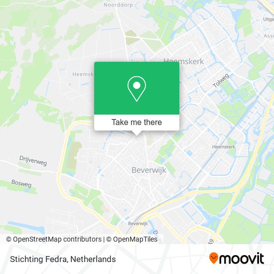 Stichting Fedra map