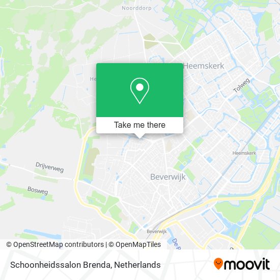 Schoonheidssalon Brenda map