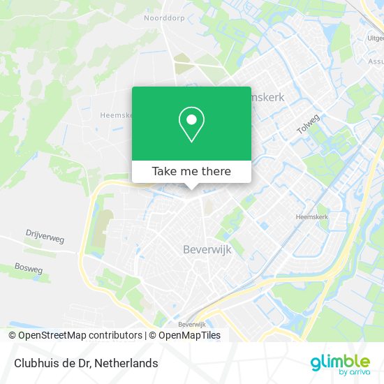 Clubhuis de Dr map