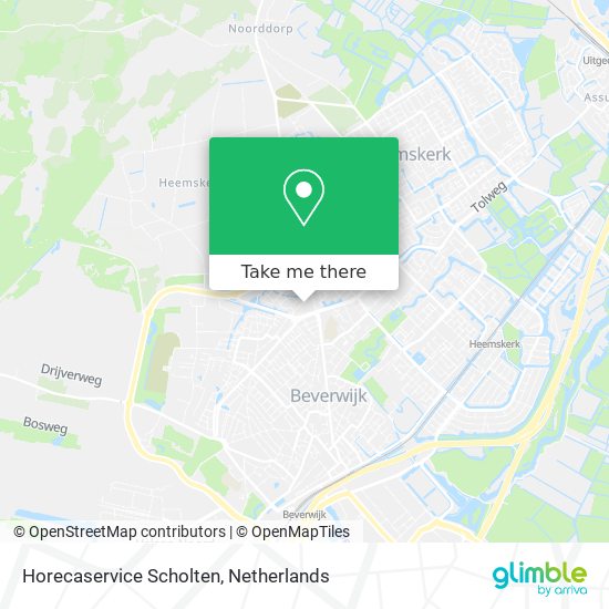 Horecaservice Scholten map