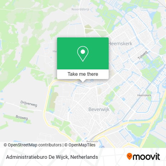 Administratieburo De Wijck Karte