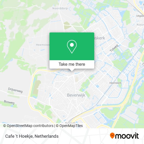 Cafe 't Hoekje map