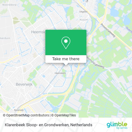 Klarenbeek Sloop- en Grondwerken Karte