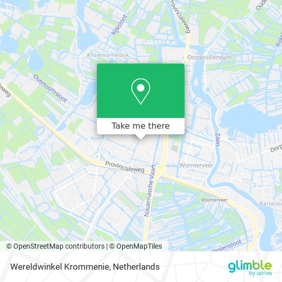 Wereldwinkel Krommenie Karte