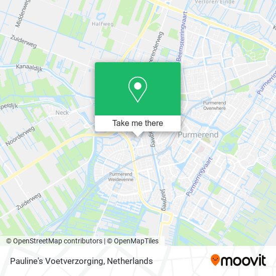 Pauline's Voetverzorging map