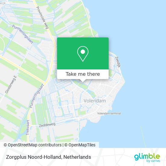 Zorgplus Noord-Holland map