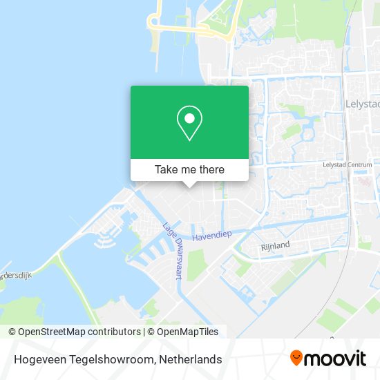 Hogeveen Tegelshowroom map