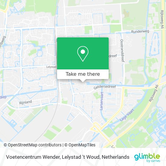 Voetencentrum Wender, Lelystad 't Woud map