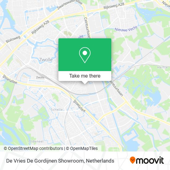 De Vries De Gordijnen Showroom map