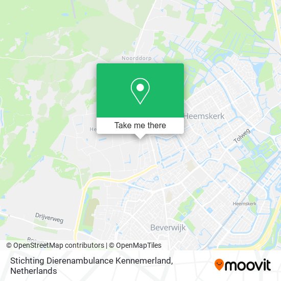 Stichting Dierenambulance Kennemerland map