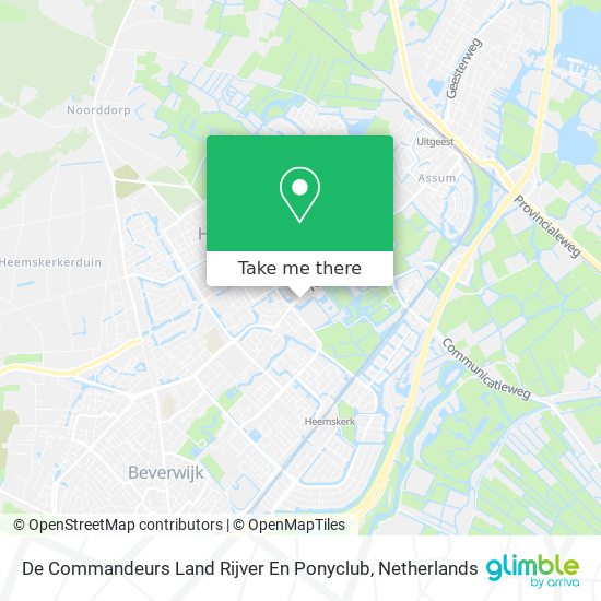 De Commandeurs Land Rijver En Ponyclub map