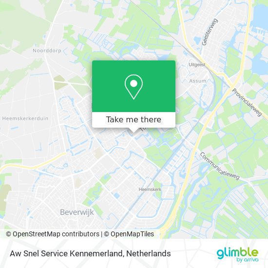 Aw Snel Service Kennemerland map