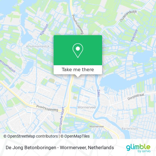 De Jong Betonboringen - Wormerveer map