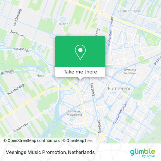 Veenings Music Promotion map