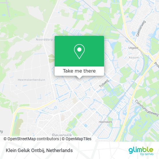 Klein Geluk Ontbij map