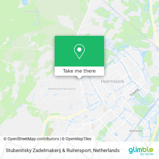 Stubenitsky Zadelmakerij & Ruitersport map