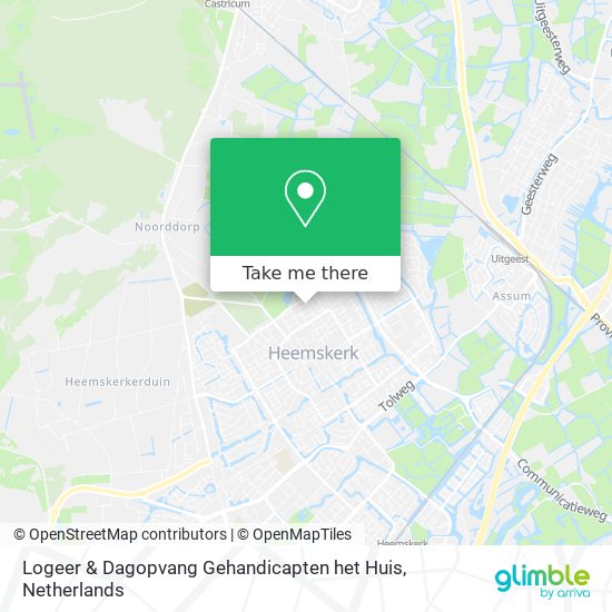 Logeer & Dagopvang Gehandicapten het Huis map