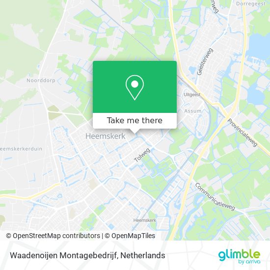 Waadenoijen Montagebedrijf map