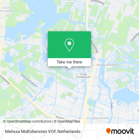 Melissa Multidiensten VOF map