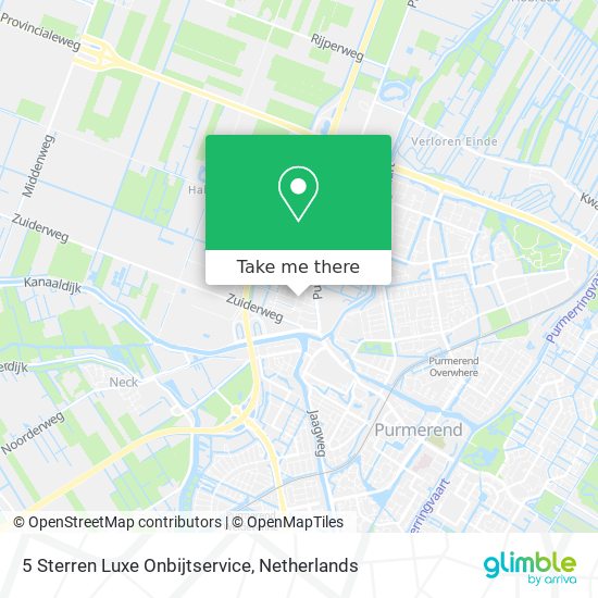 5 Sterren Luxe Onbijtservice map