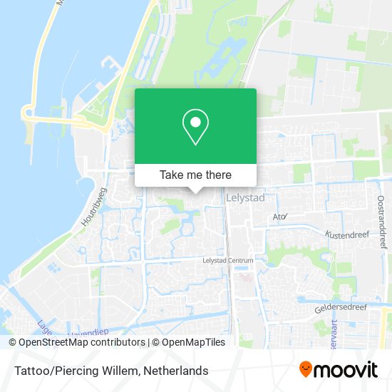 Tattoo/Piercing Willem map