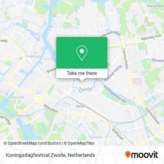Koningsdagfestival Zwolle map