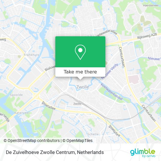 De Zuivelhoeve Zwolle Centrum map