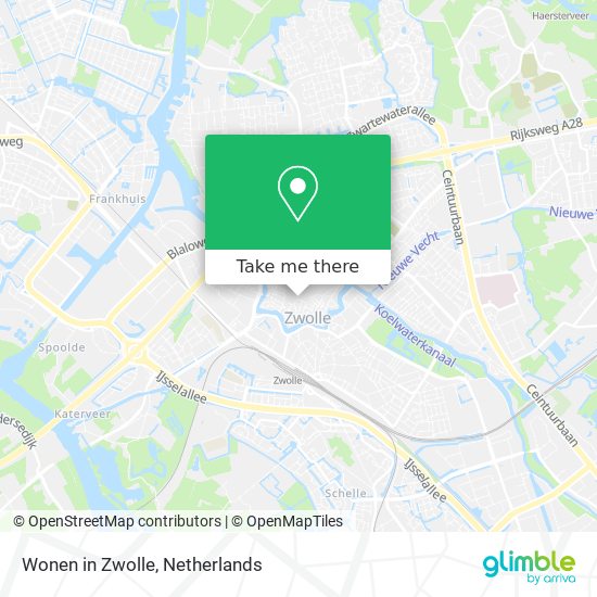 Wonen in Zwolle Karte