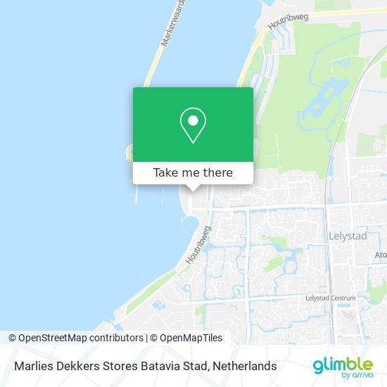 Marlies Dekkers Stores Batavia Stad map