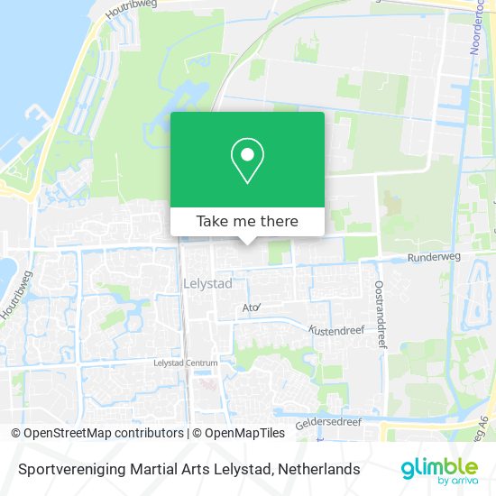 Sportvereniging Martial Arts Lelystad map