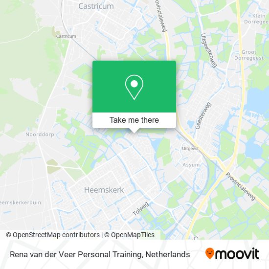 Rena van der Veer Personal Training map