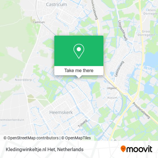 Kledingwinkeltje.nl Het map