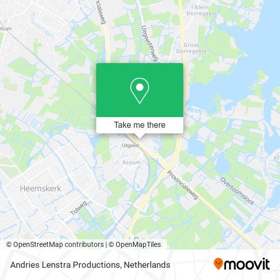 Andries Lenstra Productions map