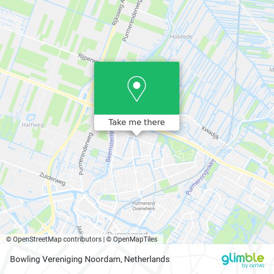 Bowling Vereniging Noordam map