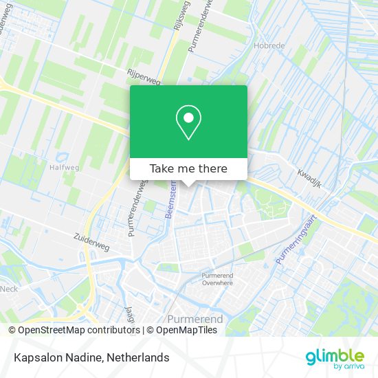 Kapsalon Nadine map