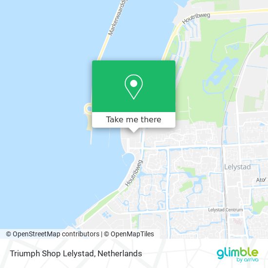 Triumph Shop Lelystad map